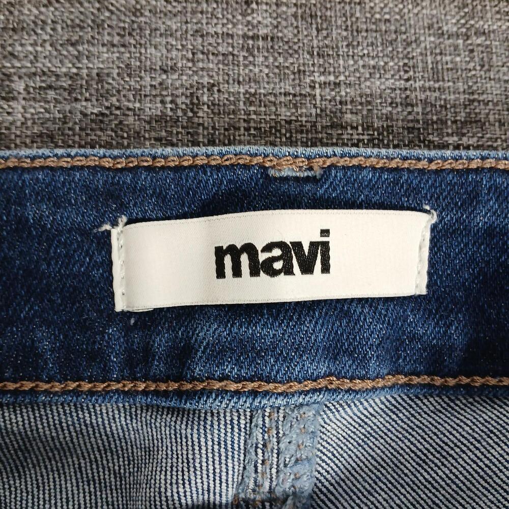 Mavi Viola Jeans 24 High Rise Slim Straight Raw Hem Stretch Denim - Picture 6 of 9